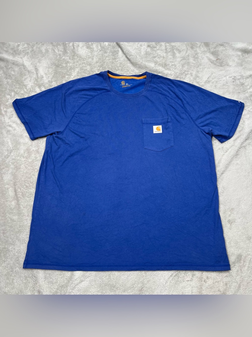 Carhartt Force Pocket Tee Mens 2XL Blue Short Sleeve T Shirt Relaxed Fit 100410